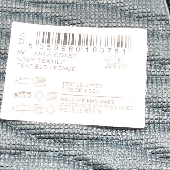 9.5W 9.5 WIDE WIDTH Clarks Womens Arla Coast Navy Blue Sandals Shoes - Picture 14 of 14